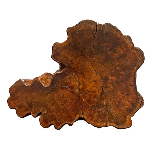 1950s French Modernist Live Edge Burl Table For Sale - Image 9 of 13
