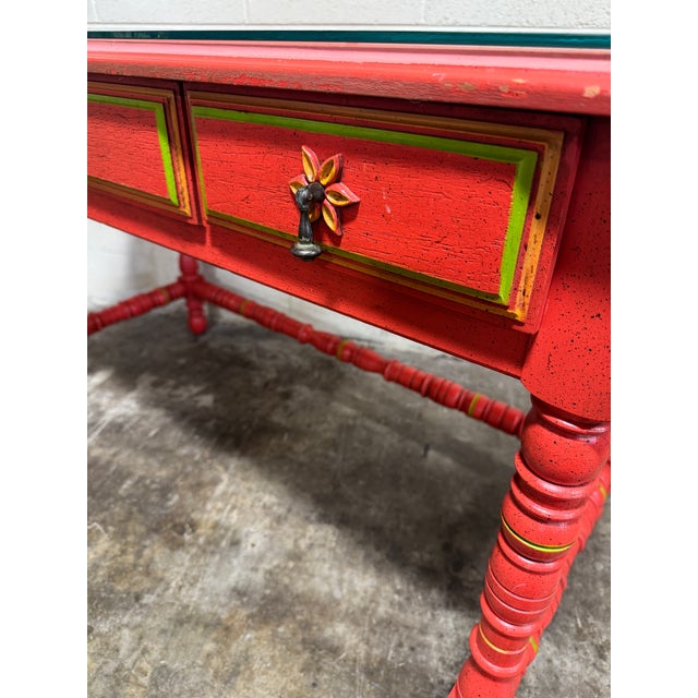 Orange Stanley Furniture Olé Desk For Sale - Image 8 of 10