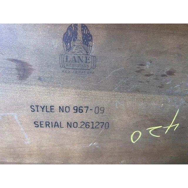 Mid-Century Modern Lane Walnut Surfboard Coffee Table For Sale - Image 11 of 12