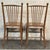 Pair of Vintage Walnut Spindle Back Upholstered Chairs For Sale - Image 4 of 8