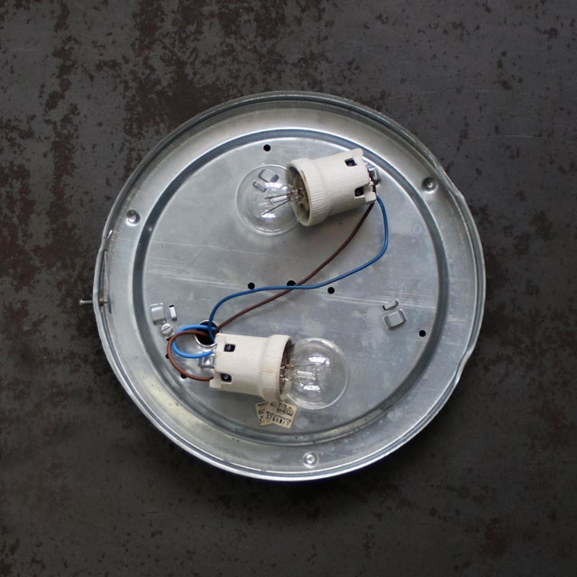 Metal Mid-Century Metal and Clear Glass Wall Sconces from Wila, 1960-1970 For Sale - Image 7 of 8