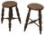 Victorian Elm Farmhouse Kitchen Stools, 1880, Set of 2 For Sale