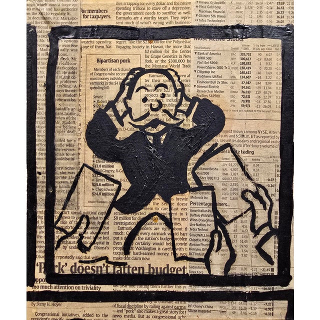 Textile Alec Monopoly - Crash "The Anatomy of a Market Meltdown" Painting For Sale - Image 7 of 11