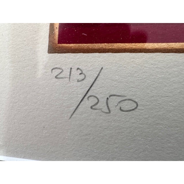 Contemporary 1980s Giancarlo Impiglia, Five Arches Ii, Lithograph Signed and Numbered For Sale - Image 3 of 9