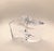 Glass Set Pair of Nambe 7" Crystal Candlesticks Candle Holders Chill David Tisdale For Sale - Image 7 of 10