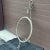 Hollywood Regency Metal Rope & Tassel Round Mirror or Picture Frame For Sale In Philadelphia - Image 6 of 11