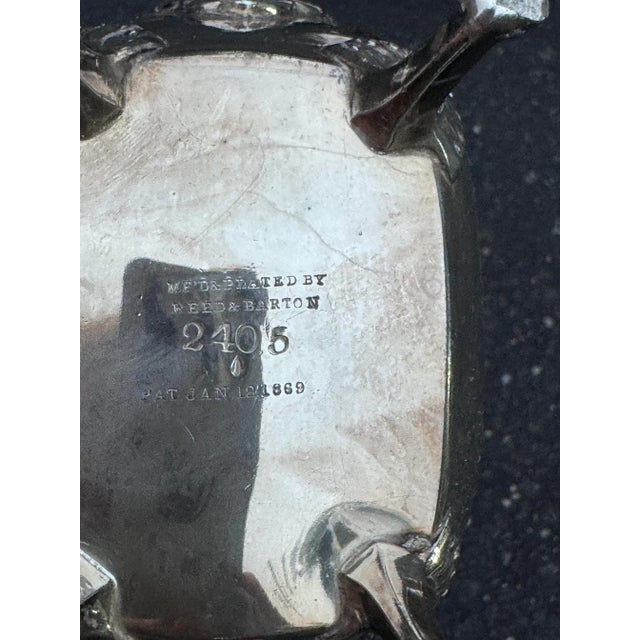 Late 19th Century Late 19th Century Reed & Barton 5 Piece Silver Plate Lions Feet Tea Set #2405 1869- 6 Pieces For Sale - Image 5 of 12