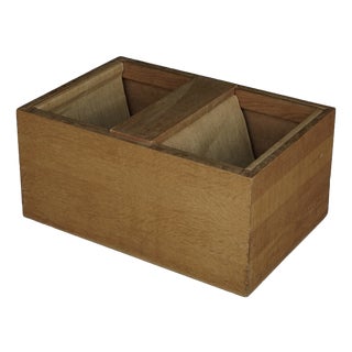 Vintage Magazine Holder in Oak, 1970s For Sale