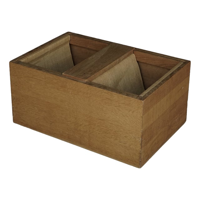 Vintage Magazine Holder in Oak, 1970s For Sale