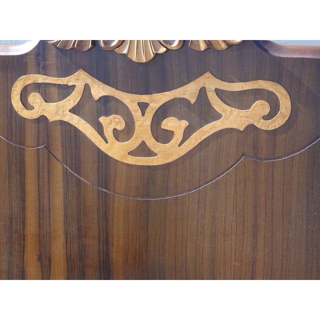 Bed Frame - Vintage Victorian Style Poster Bed Full Headboard Footboard & Rails For Sale - Image 11 of 13