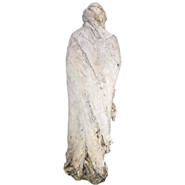 Vintage Woman Plaster Sculpture For Sale - Image 4 of 7