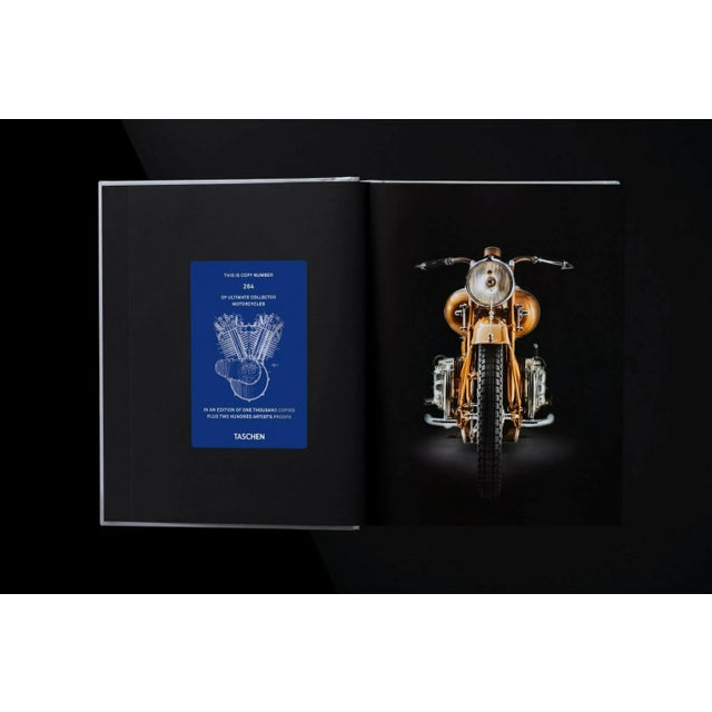 Contemporary TASCHEN Books, "Ultimate Collector Motorcycles" Collector's Edition, limited, aluminum print cover tipped into a leatherette-bound spine For Sale - Image 3 of 7