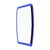French Vintage Scalloped Mirror, Blue, Circa 1970 For Sale - Image 9 of 9
