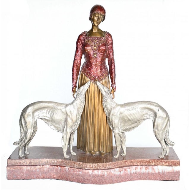 Bronze casting of 'friends forever' (or 'eternal friends') by dh chiparus - also know as eternal friends. I hope the...
