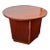 Lane Furniture Walnut Round Drum Table Storage Cabinet For Sale