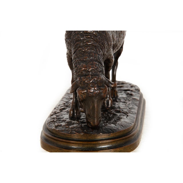Authentic Lifetime Bronze Sculpture of “Grazing Ewe” by Rosa Bonheur Ca. 1860s For Sale - Image 13 of 18