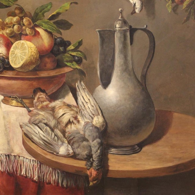 Italian Artist, Still Life, 1950, Oil on Canvas, Framed For Sale - Image 12 of 17