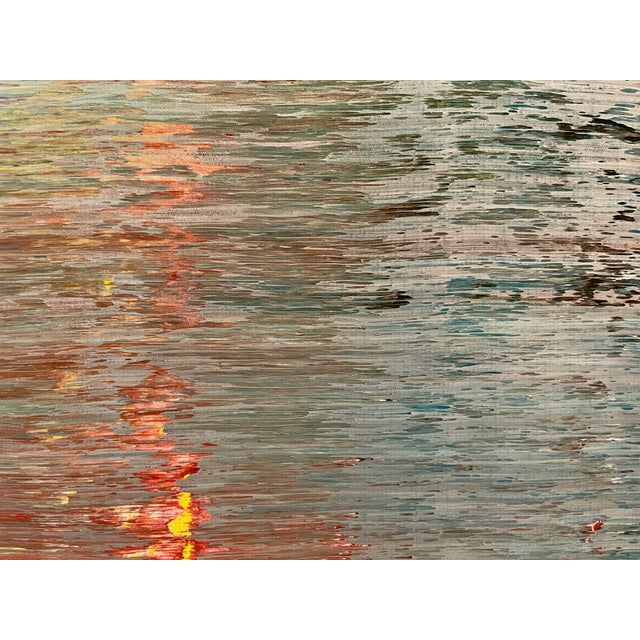 Peach Contemporary Abstract Oil on Canvas "Abstract Informal 2024-2113-3" by Robert Niesse For Sale - Image 8 of 10