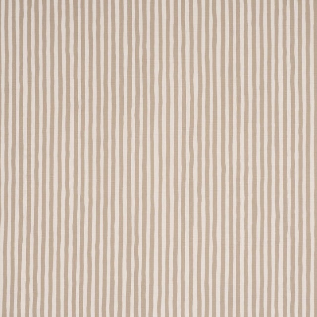 SAMPLE - Schumacher Chaney Stripe Fabric In Sand For Sale