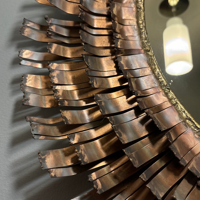 1970s Mid Century Authentic C Jere Mirror For Sale In Chicago - Image 6 of 6