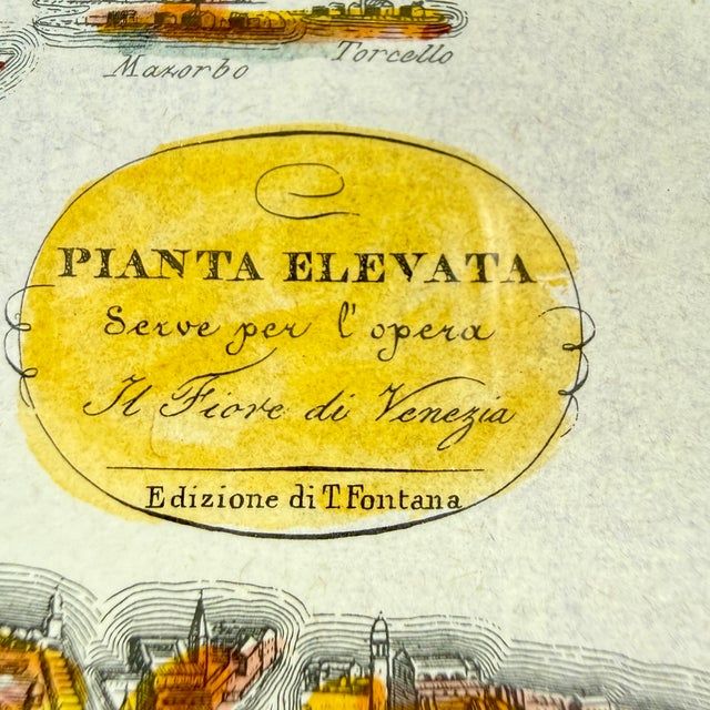 Hand-Colored Etching, the Venetian Lagoon, Italy – Framed For Sale - Image 4 of 15