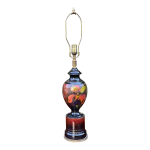 1940s Art Deco Moorcroft Pottery Table Lamp