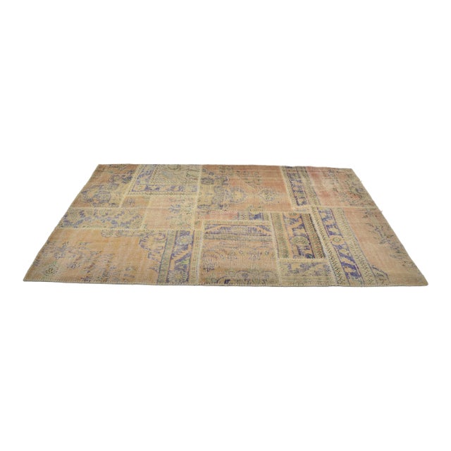 Antique Floral Oushak Carpet For Sale