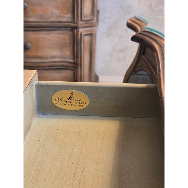 French Provincial French Provincal Desk and Chair Seven Seas by Hooker For Sale - Image 3 of 6