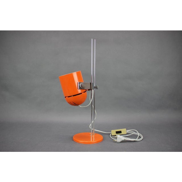 - Mid-Century Table Lamp by Stanislav Indra, Czechoslovakia, 1970s., - made of metal - Adjustable Lampshade, - shows signs...