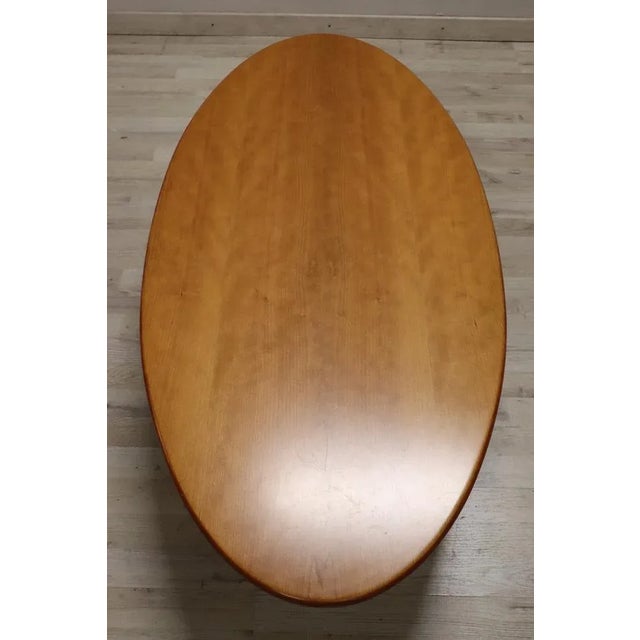 1980s Large Oval Coffee Table by Cassina, 1980s For Sale - Image 5 of 8