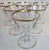 Gold Rimmed Crystal Champagne Coupes- Set of Six For Sale - Image 4 of 13