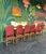 Spanish Revival Leather Dining Chairs - 6 For Sale - Image 9 of 13