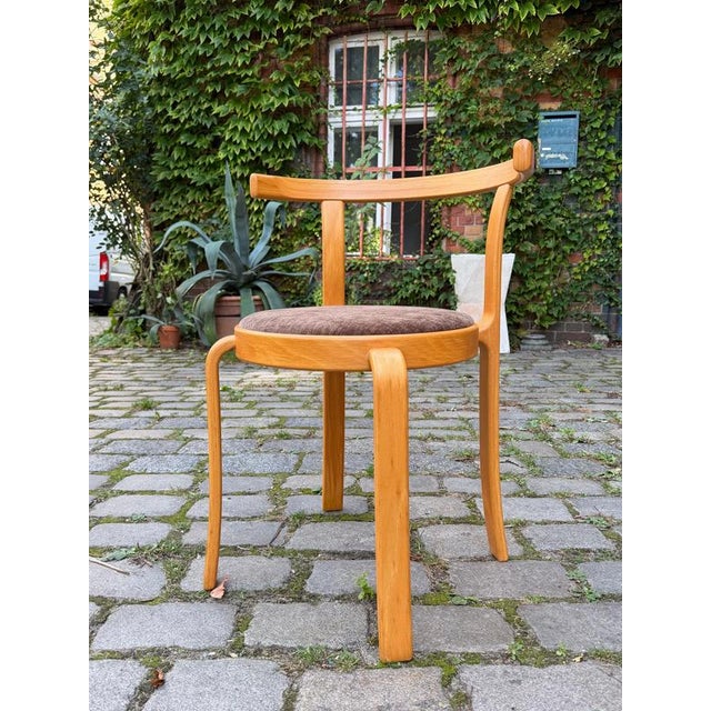 Armchair Series 8000 in Brown and Upholstered Beech by Thygesen & Sørensen for Magnus Olesen For Sale - Image 11 of 11