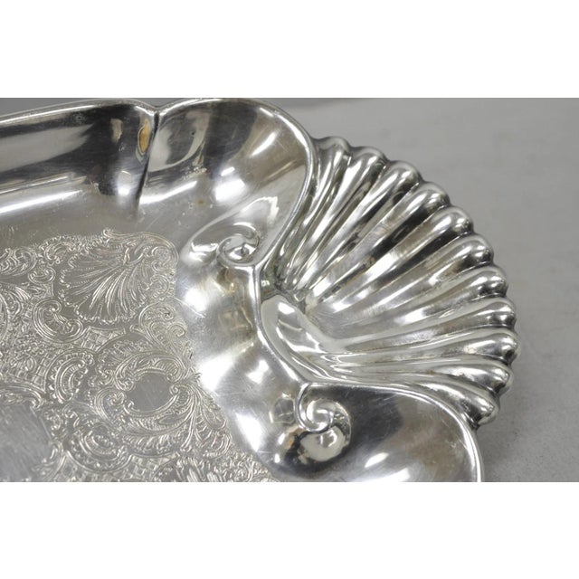Vintage Fb Rogers English Regency Style Silver Plated Candy Trinket Dish For Sale - Image 4 of 10