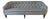 Custom Tufted Designer Sofa in Duralee C&c Pewter Upholstery For Sale