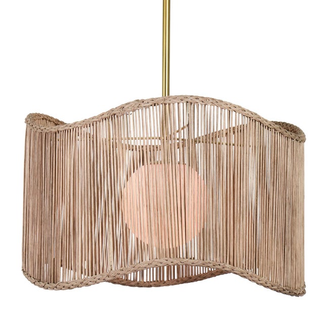 Regina Andrew Nimes Drum Pendant, Natural For Sale - Image 4 of 6