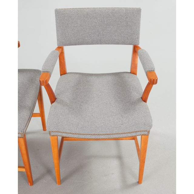 Svenskt Tenn Josef Frank 695 Armchairs Svenskt Tenn Set of Four For Sale - Image 4 of 11