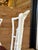 White Set of Four Vintage Faux Bamboo Swivel Dining Chairs in Glossy White For Sale - Image 8 of 12