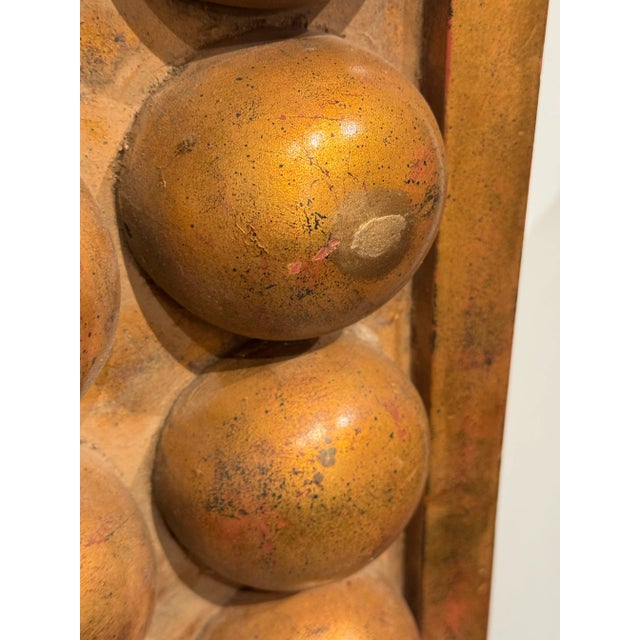 Wood Mid-Century Monumental Giltwood Bubble Frame Mirror, Italy, Circa 1960s For Sale - Image 7 of 7