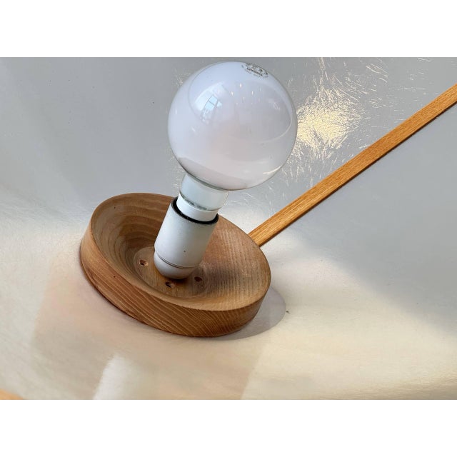 Fiberglass and Wood Ceiling Light by Giovanni Offredi for MC Selvini, Italy, 1970s For Sale - Image 10 of 18