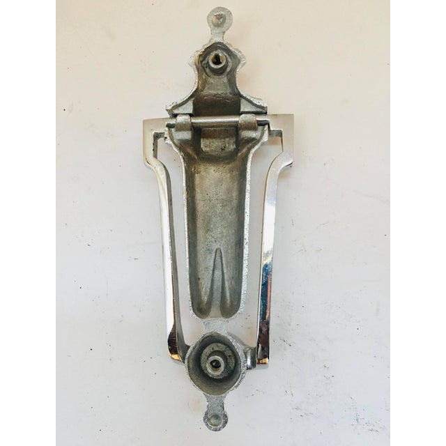 Traditional 1960s Traditional Style Chrome Door Knocker For Sale - Image 3 of 5