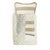 Contemporary Outdoor Micro The Gift Cushion in Striped Beige and White by Lorenza Briola for Lo Decor For Sale - Image 3 of 3