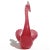 Mid 20th Century Murano Seguso Vintage Opalescent Dark Pink White Italian Art Glass Swan Bird Sculpture Figure For Sale - Image 5 of 8