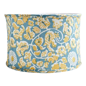 The House of Scalamandré Maiden Floral Drum Shade, Aruba
