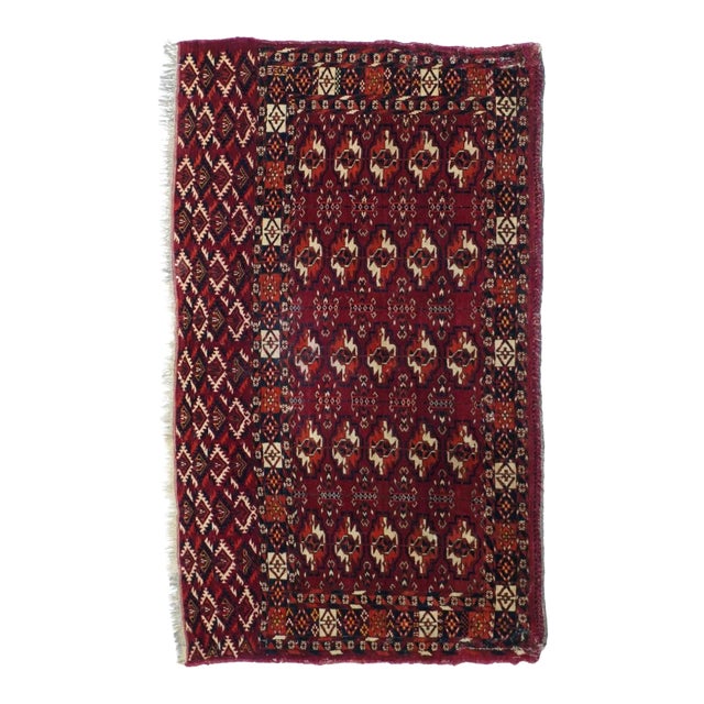 Antique Turkmen Rug 2'3'' x 4' For Sale