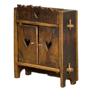 Folk Art Romanian Cabinet, 1950 For Sale