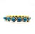 Late 20th Century Bochic “Capri” Vintage Natural Diamond & Turquoise Bracelet Set In 18K & Silver For Sale - Image 5 of 12