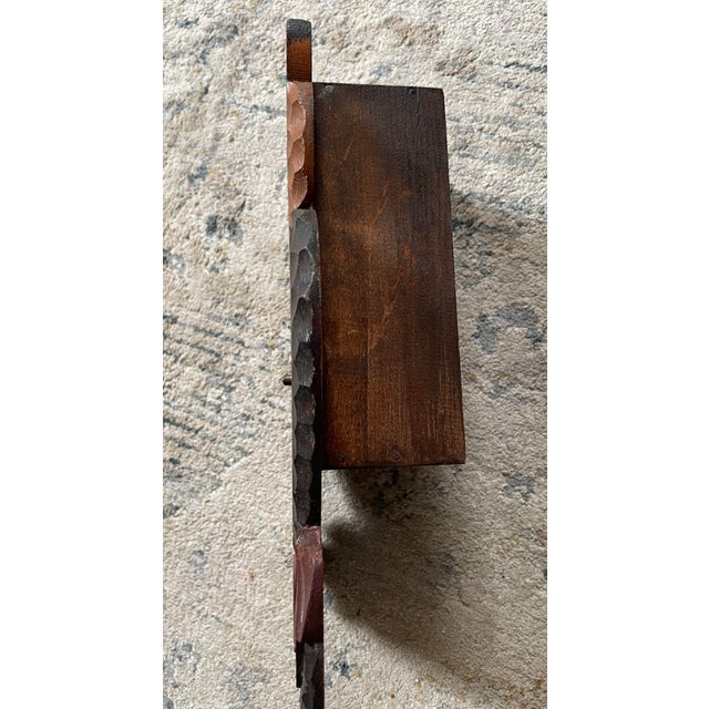 Vintage Wooden Owl 1940s- 1950s Wall Clock For Sale In New York - Image 6 of 7