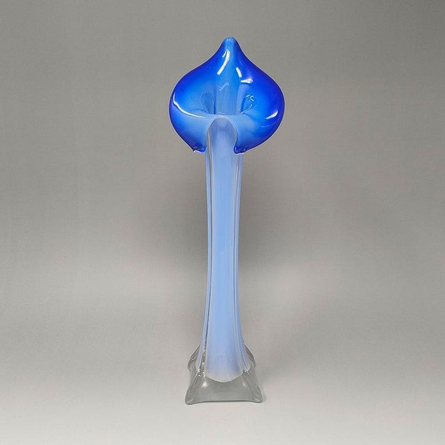 Jack in the Pulpit Calla Lily Vase in Murano Glass, 1960s For Sale - Image 9 of 9