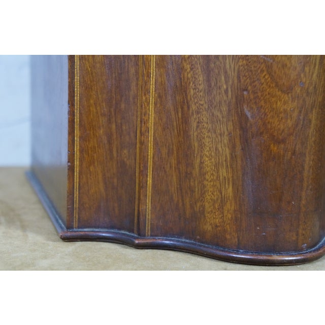 Antique Late 18th C. English George III Mahogany Fitted Cutlery Knife Boxes Pair For Sale - Image 12 of 17